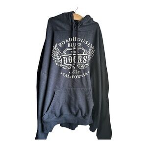 Roadhouse Blues The Doors California Men’s Blue  Hoodie